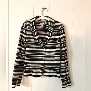 Loft Black and White Comfy Blazer size 0.